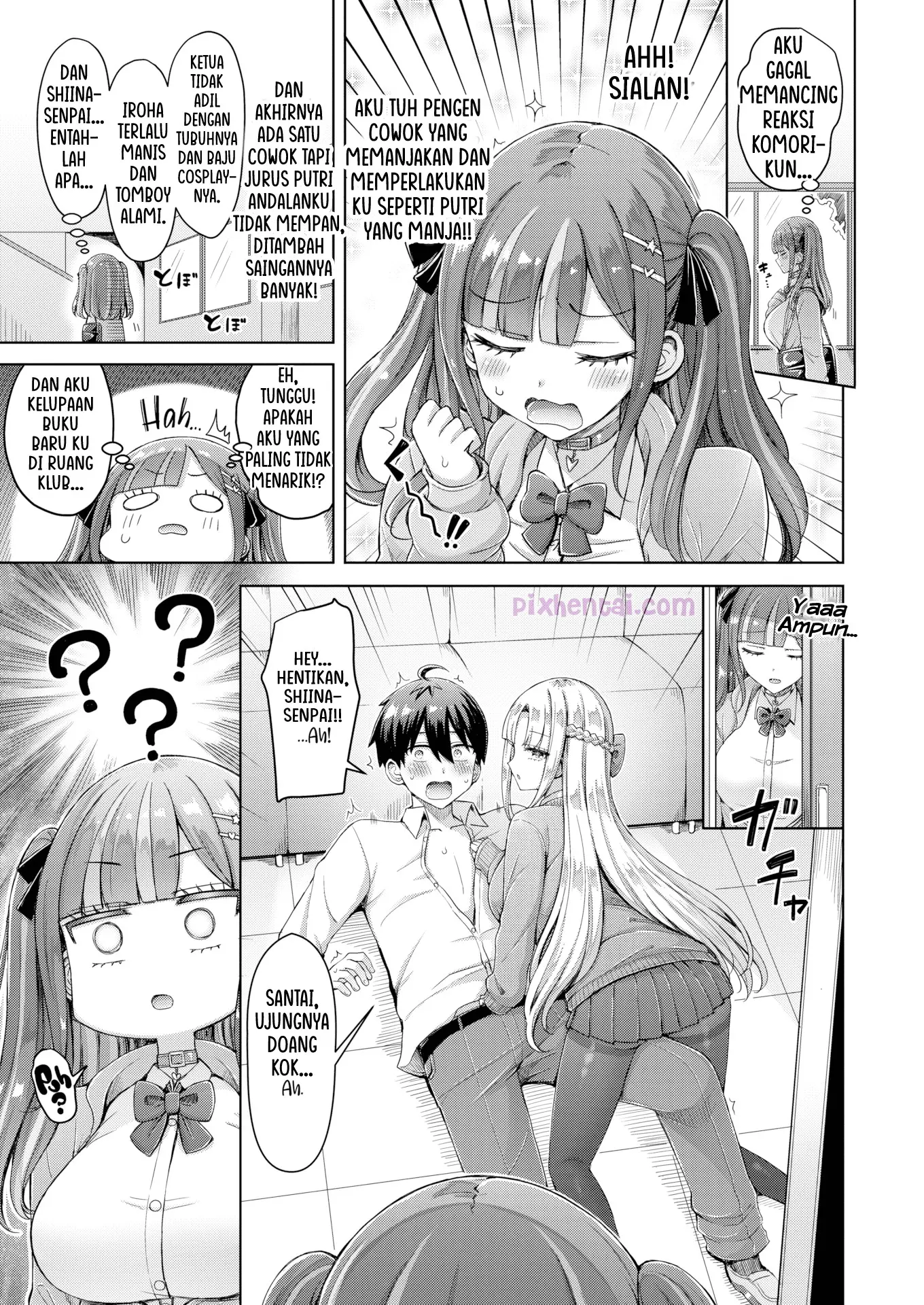 Komik hentai xxx manga sex bokep Tenkou saki ga moto joshi kou de mainichi haaremu sugiru ken 7